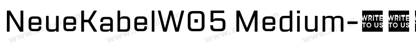NeueKabelW05 Medium字体转换